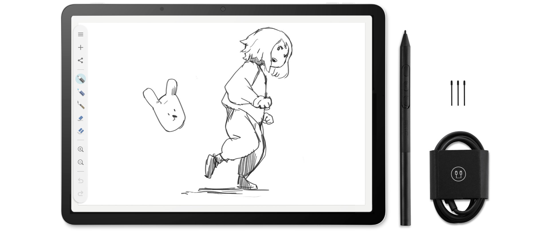 Wacom MovinkPad 11 and artwork