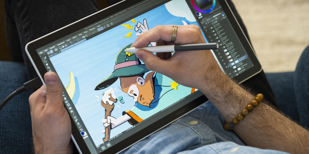 Wacom One 14 In-Use Couch