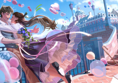 How Eunbi Kang created this charmingly romantic Valentine’s Day illustration on Wacom Movink 13